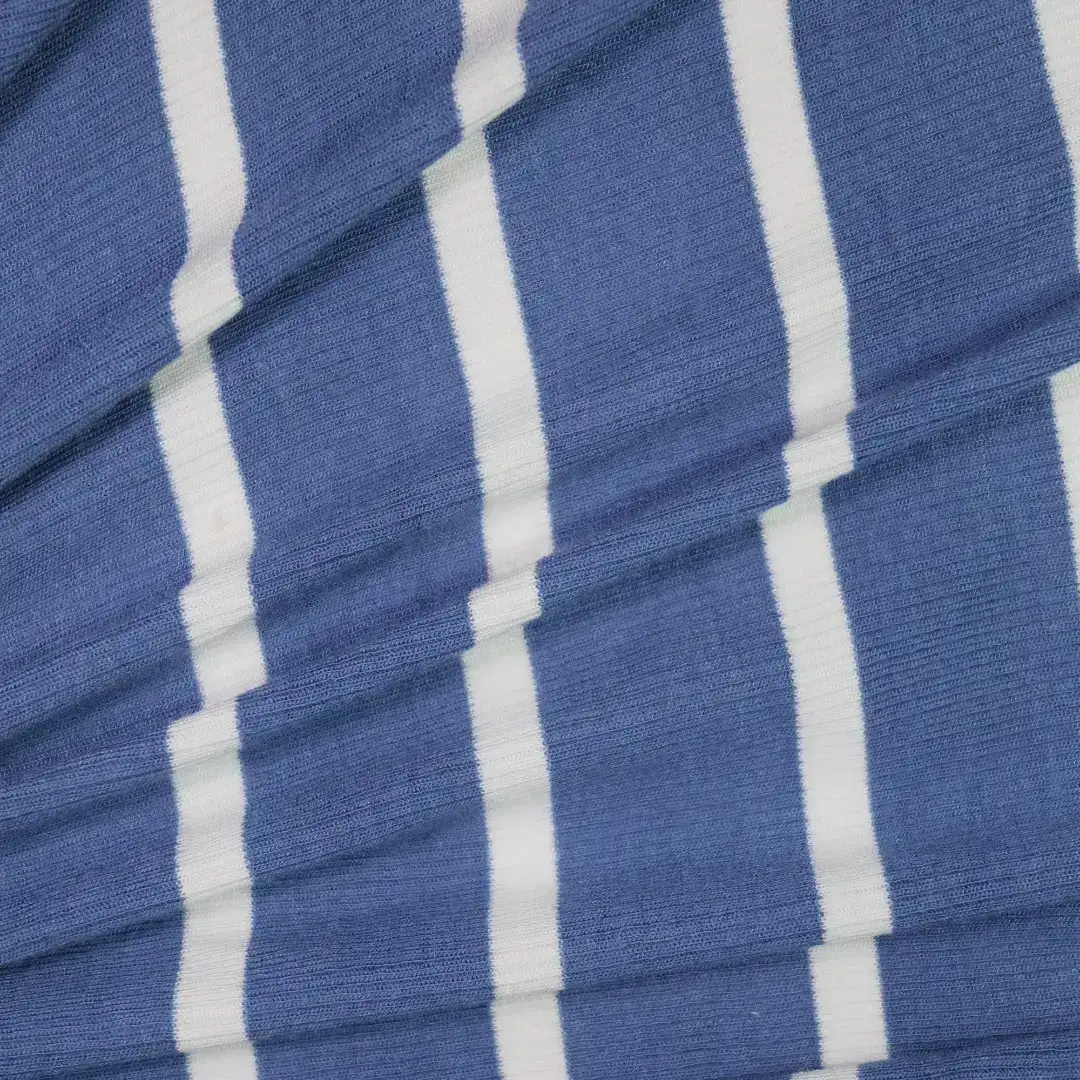 China Fabric for T-Shirt,Jogger,Ruffle Shirt Dress,Strap Midi Dress Rib Knit Fabric Elastane Modal Navy color buy from China wholesaler bulk order at wholesale price free worldwide shipping Alibaba