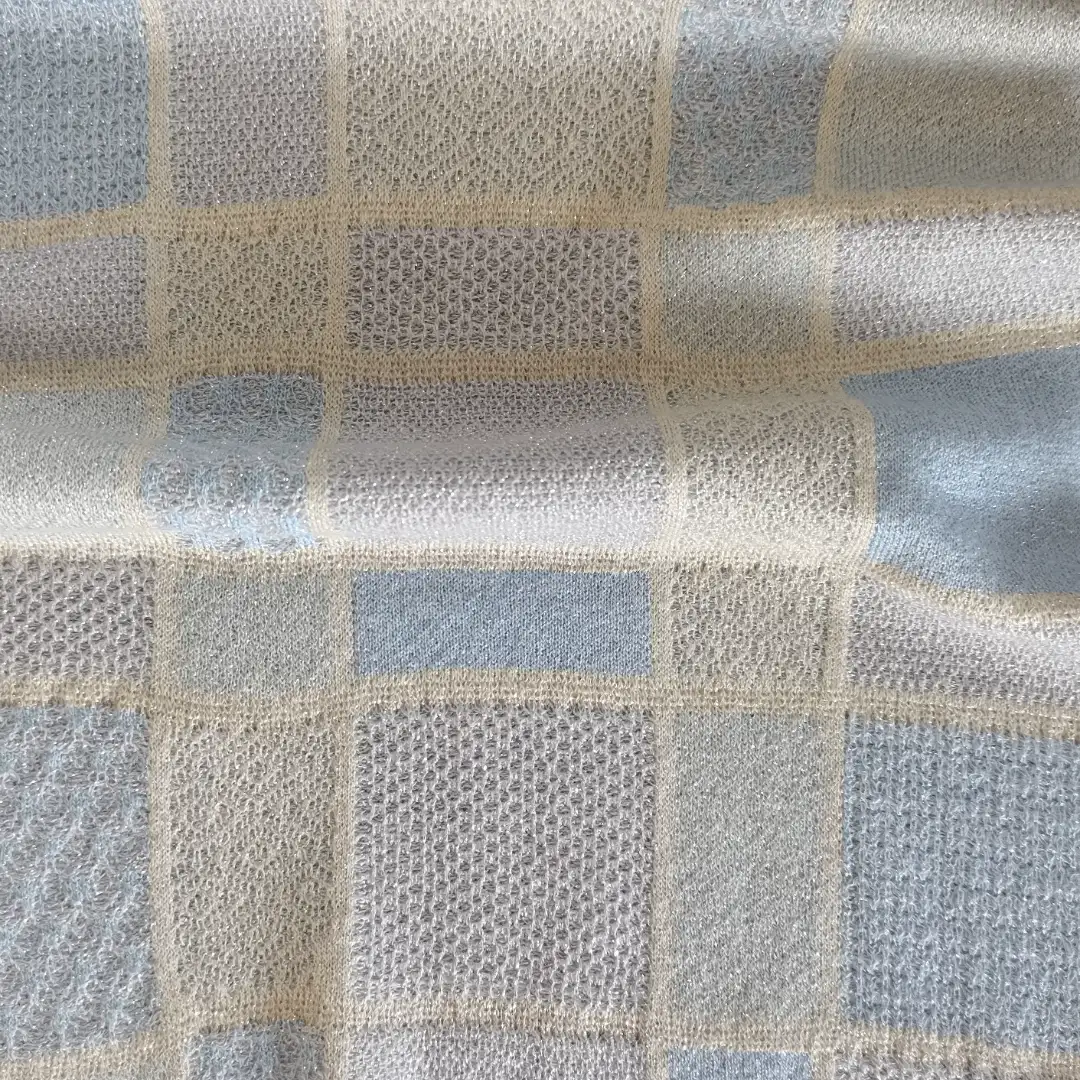 China Yarn for Ladies Vest (Sweater),Men’s Vest (Sweater),Round Neck Pullover (Sweater),Polo T-shirt (Sweater),Kids Crew-Neck Cardigan (Sweater) Lurex Lurex Rayon Metallic fiber Blue/Gold color buy from China wholesaler bulk order at wholesale price free worldwide shipping Alibaba