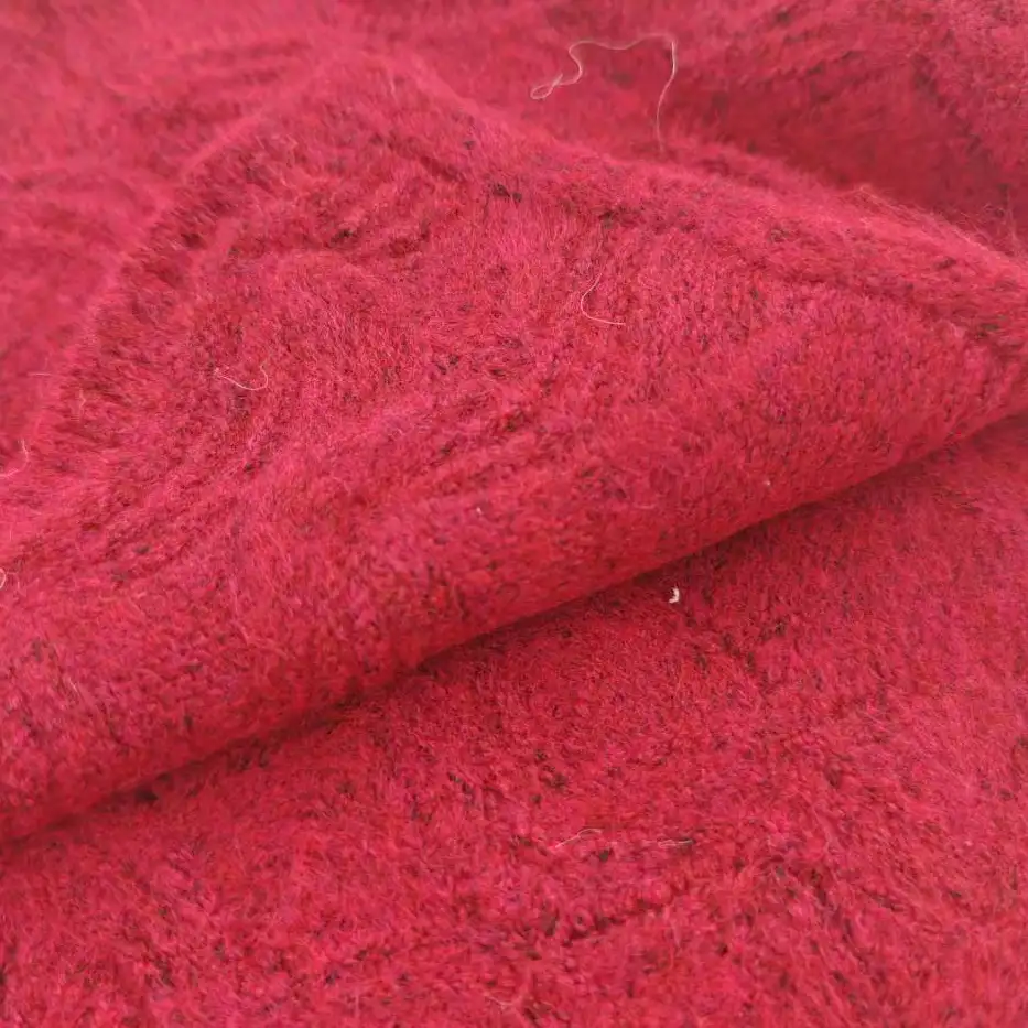 China Yarn for Open Cardigan (Sweater),Full-Zipper Cardigan (Sweater),Half-Zipper Cardigan (Sweater) Mossy Yarn Fancy Yarn Acrylic Polyester Spandex Red color buy from China wholesaler bulk order at wholesale price free worldwide shipping Alibaba