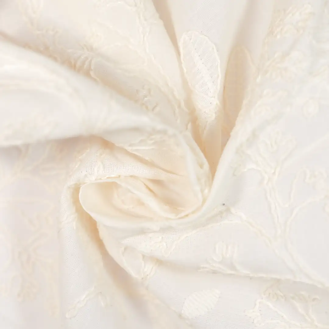 China Fabric for Shirt,Skirt Cotton Plain Natural Woven Fabric Cotton Milky white color buy from China wholesaler bulk order at wholesale price free worldwide shipping Alibaba