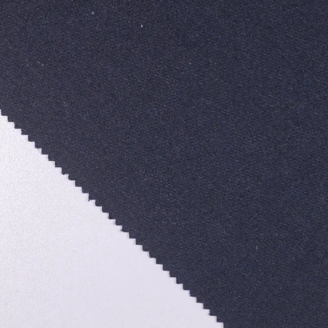 China Fabric for Trench Coat,Overcoat Melton Woolen Wool Polyester Dark blue color buy from China wholesaler bulk order at wholesale price free worldwide shipping Alibaba