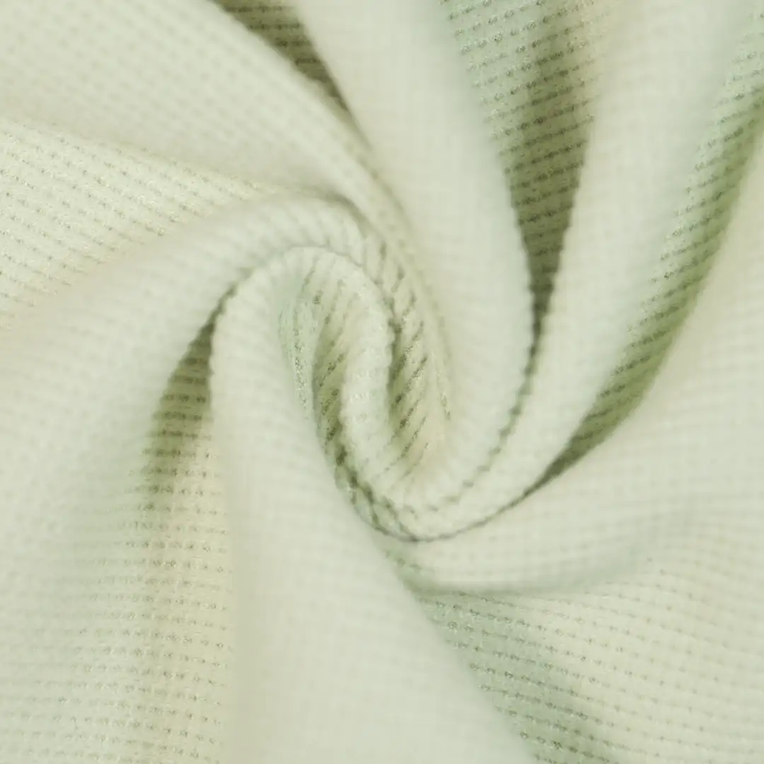 China Fabric for T-Shirt,Polo Shirt,Loungewear Waffle Knit Fabric Polyester Spandex pea green color buy from China wholesaler bulk order at wholesale price free worldwide shipping Alibaba