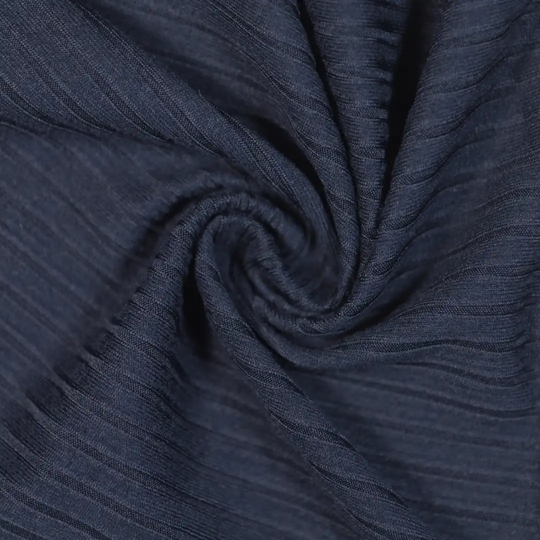 China Fabric for T-Shirt,Polo Shirt,Loungewear Rib Knit Fabric Polyester Spandex navy color buy from China wholesaler bulk order at wholesale price free worldwide shipping Alibaba