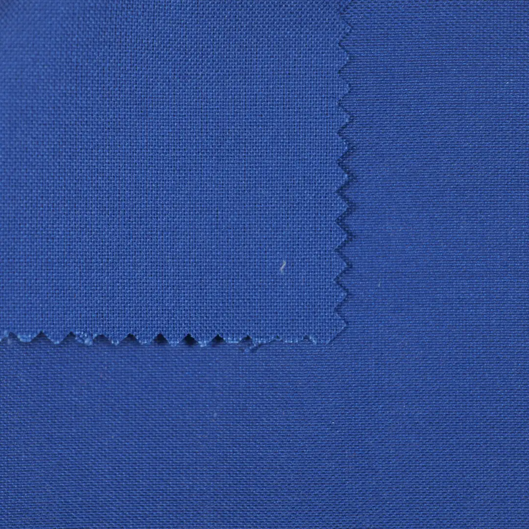 China Fabric for Blazer TC Jacquard Woven Blended Fabric Polyester Cotton blue color buy from China wholesaler bulk order at wholesale price free worldwide shipping Alibaba