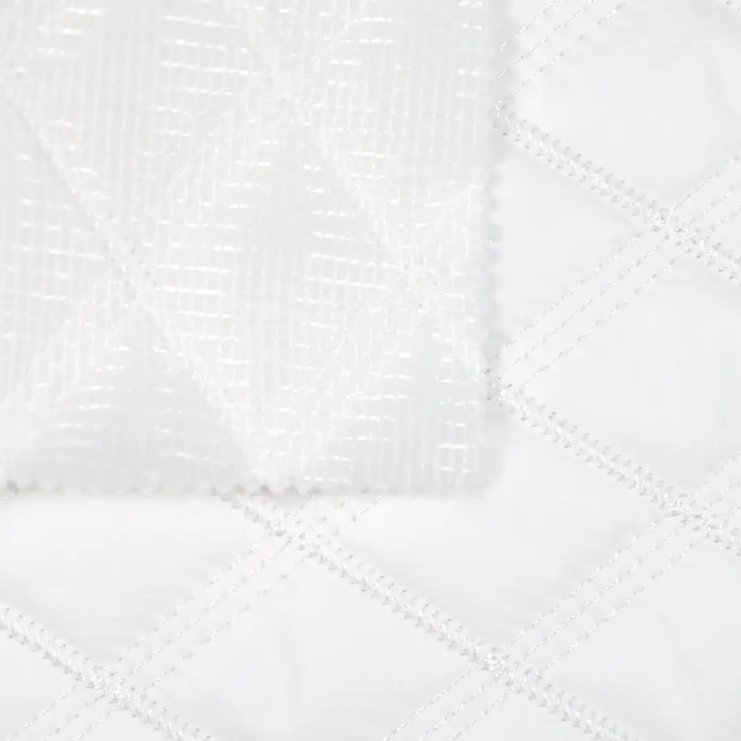 China Fabric for Padded Jacket Composite fabric Synthetic Woven Fabric Polyester Milky white color buy from China wholesaler bulk order at wholesale price free worldwide shipping Alibaba