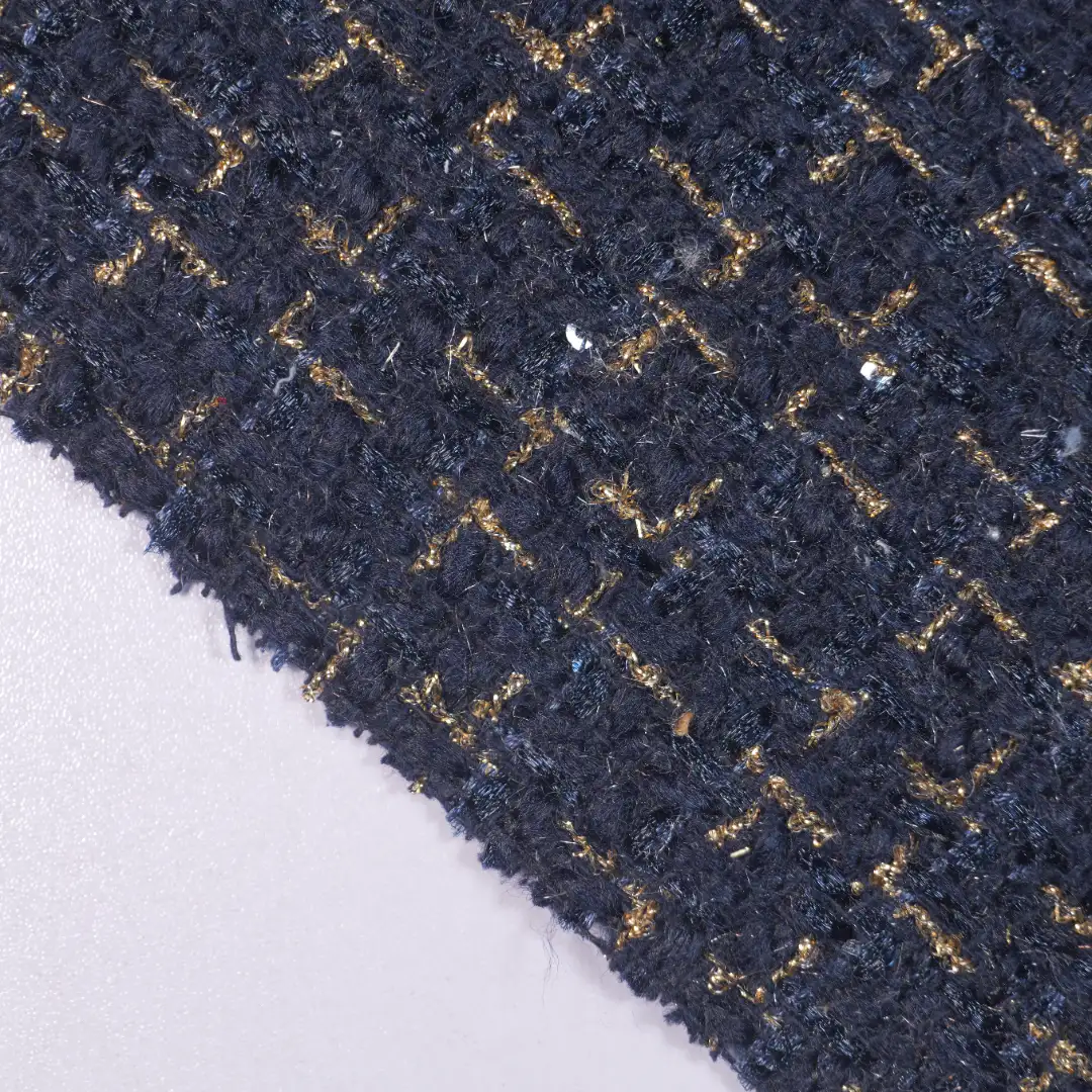 China Fabric for Trench Coat Chanel-Style Fabric Woolen Polyester black color buy from China wholesaler bulk order at wholesale price free worldwide shipping Alibaba
