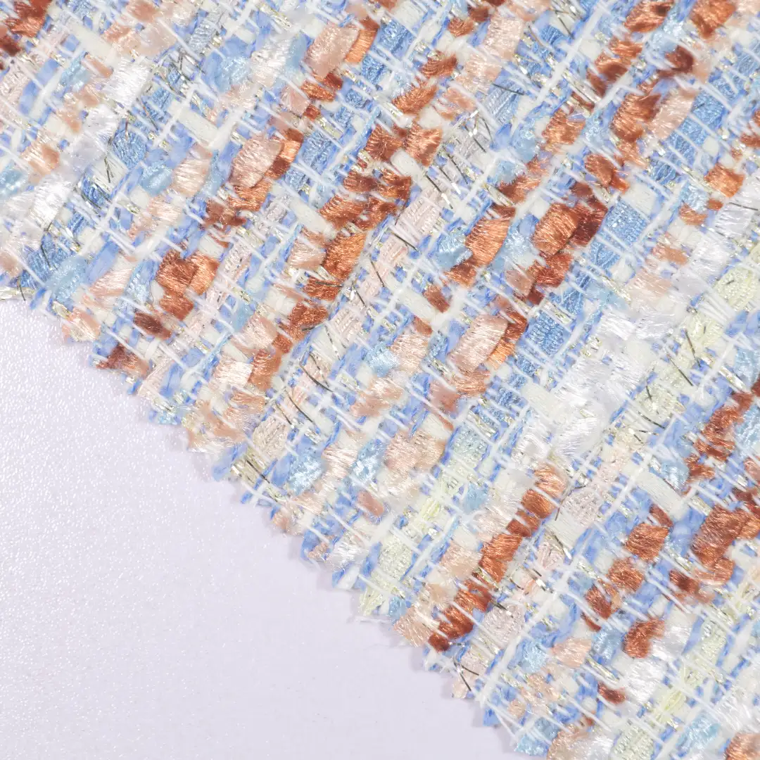 China Fabric for Trench Coat Chanel-Style Fabric Woolen Polyester blue color buy from China wholesaler bulk order at wholesale price free worldwide shipping Alibaba