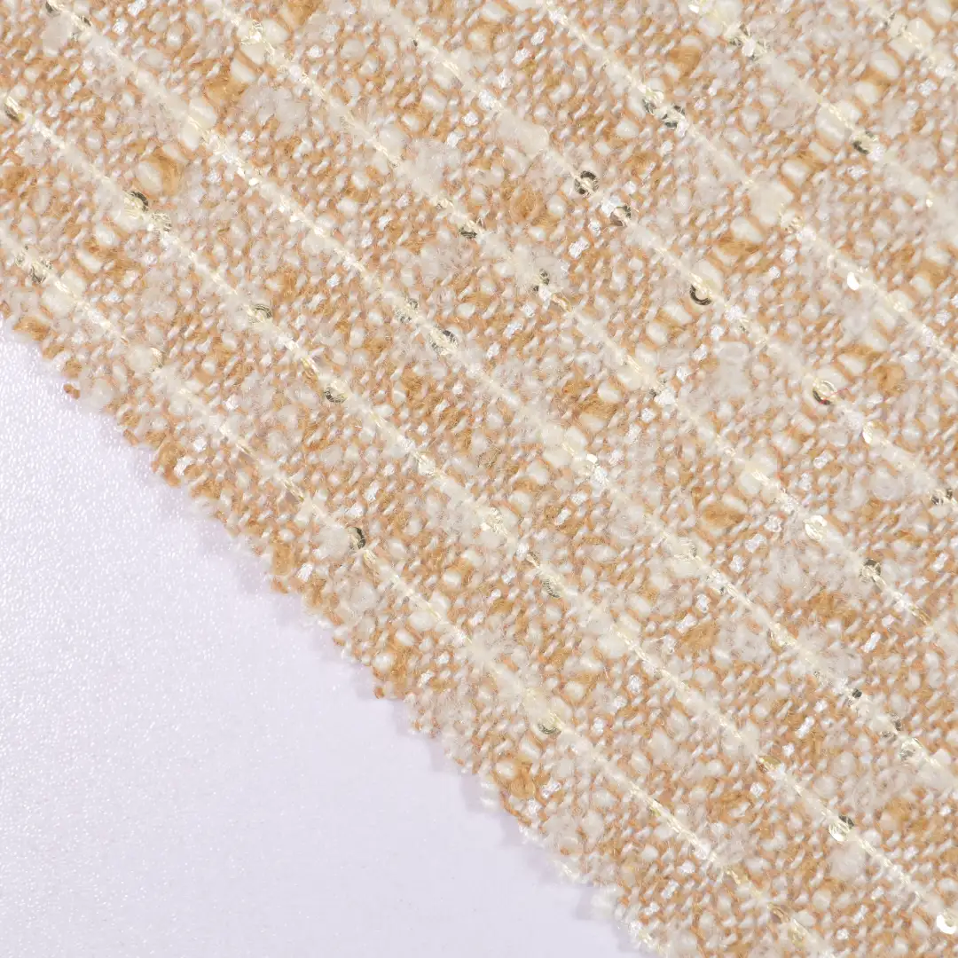 China Fabric for Trench Coat Chanel-Style Fabric Woolen Polyester Wool brown color buy from China wholesaler bulk order at wholesale price free worldwide shipping Alibaba