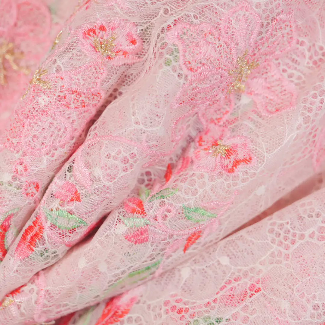China Fabric for Womens Long-Sleeved Dress Swimsuit,Girls Cross Pinafore Dress,Girls Front-Split Pleated Dress Schiffli Synthetic Woven Fabric Nylon pink color buy from China wholesaler bulk order at wholesale price free worldwide shipping Alibaba