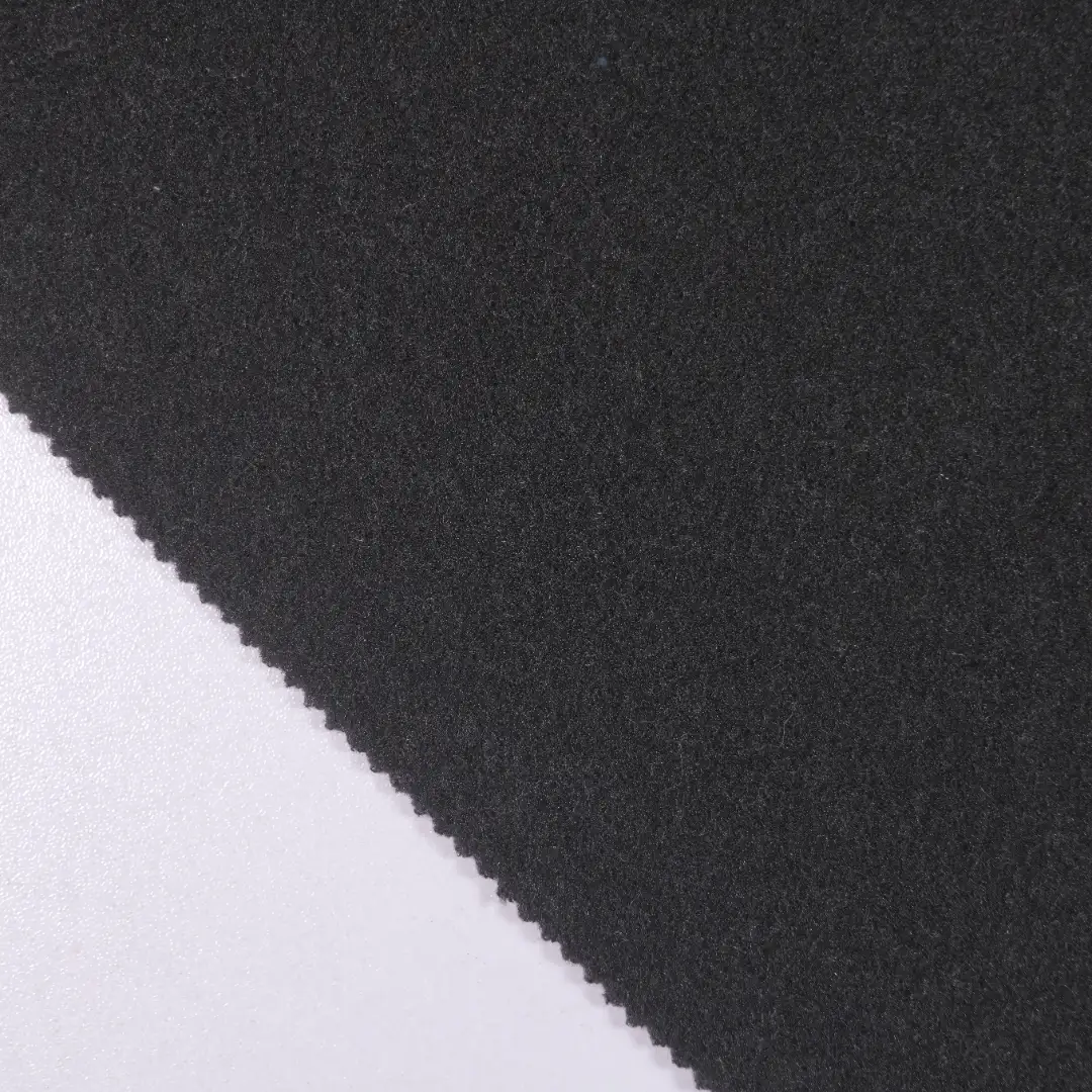 China Fabric for Hoodie Fleece Knit Fabric Polyester Navy color buy from China wholesaler bulk order at wholesale price free worldwide shipping Alibaba