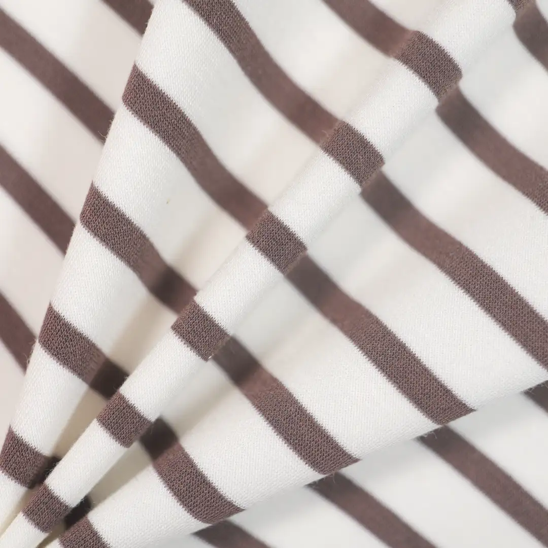 China Fabric for T-Shirt,Polo Shirt,Hoodie Yarn-dyed fabric Knit Fabric Polyester Modal Elastane Milky white color buy from China wholesaler bulk order at wholesale price free worldwide shipping Alibaba