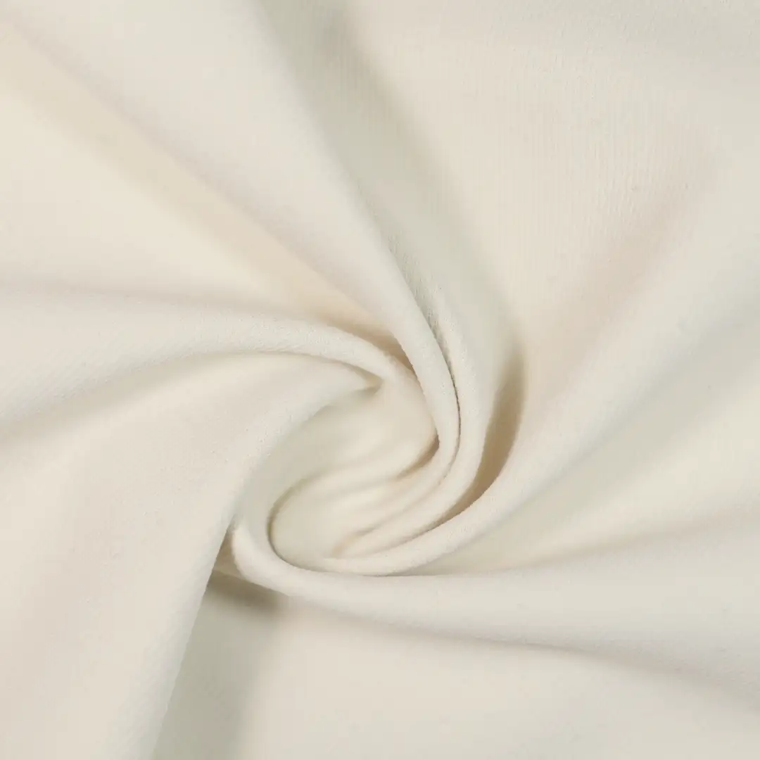 China Fabric for T-Shirt,Polo Shirt,Loungewear Interlock Knit Fabric Polyester Milky white color buy from China wholesaler bulk order at wholesale price free worldwide shipping Alibaba