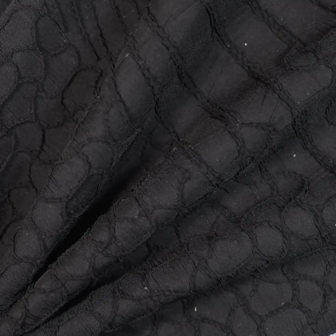 China Fabric for Skirt Crepe Synthetic Woven Fabric Polyester black color buy from China wholesaler bulk order at wholesale price free worldwide shipping Alibaba