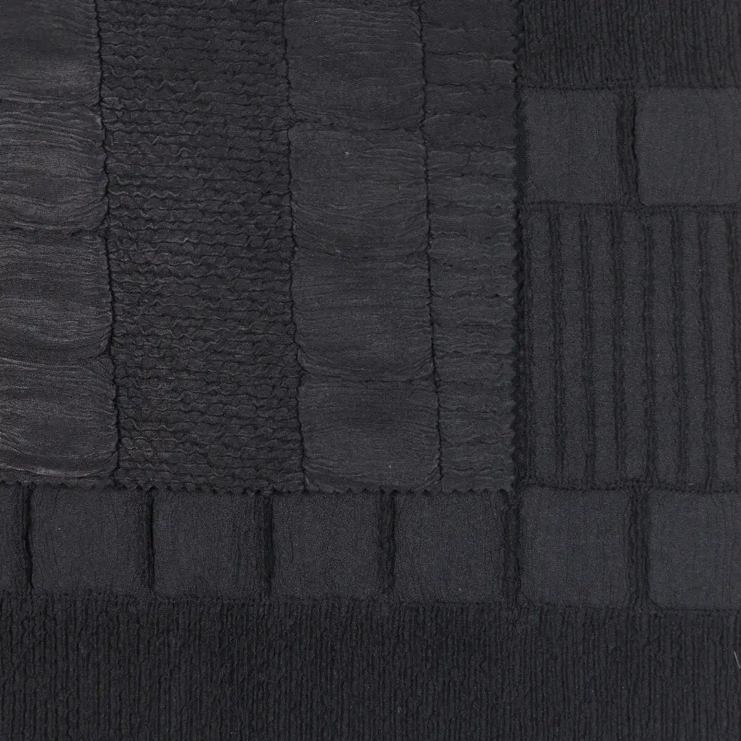 China Fabric for Skirt Crepe Synthetic Woven Fabric Polyester black color buy from China wholesaler bulk order at wholesale price free worldwide shipping Alibaba