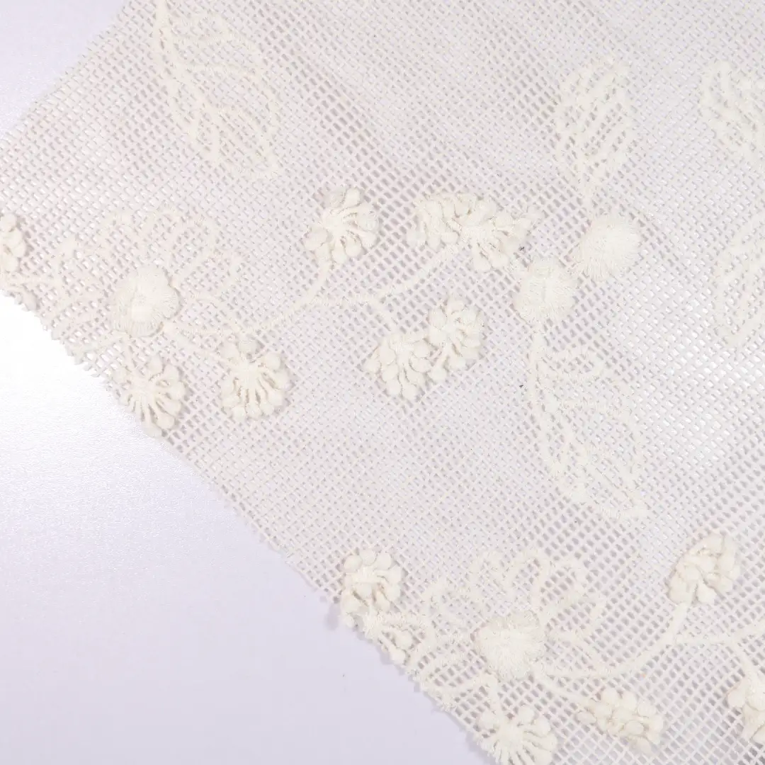 China Fabric for Skirt Mesh Knit Fabric Cotton Beige color buy from China wholesaler bulk order at wholesale price free worldwide shipping Alibaba