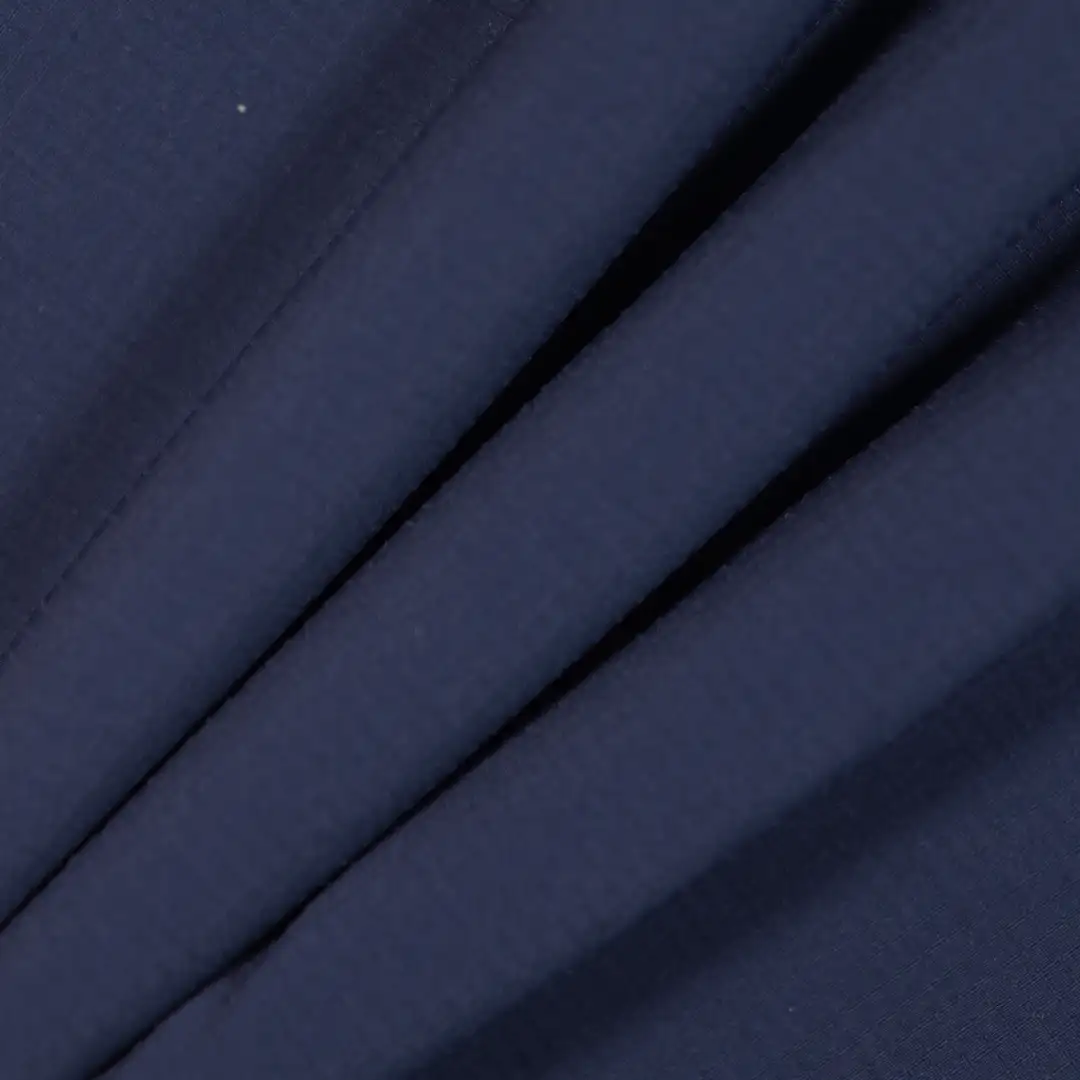 China Fabric for Light Jacket,Cropped V-Neck Shirt,Ladies Belt Buckle Cargo A-Line Skirt Four-way Stretch (Bi-Stretch) Woven Blended Fabric Polyamide Spandex Navy color buy from China wholesaler bulk order at wholesale price free worldwide shipping Alibaba