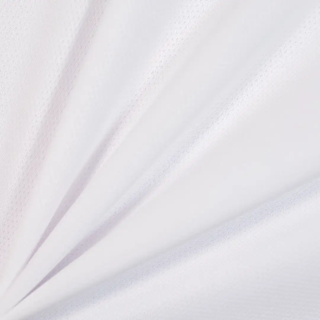China Fabric for T-Shirt Mesh Knit Fabric Polyester white color buy from China wholesaler bulk order at wholesale price free worldwide shipping Alibaba
