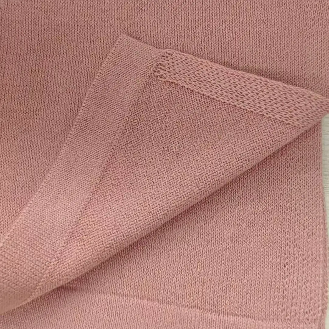 China Yarn for T-shirt (Sweater),Polo T-shirt (Sweater),Hoodie  (Sweater),Dresses (Cardigan Open) (Sweater) Semi-Worsted Spun Regular Yarn BCI Cotton Recycled Polyester Wool pink color buy from China wholesaler bulk order at wholesale price free worldwide shipping Alibaba