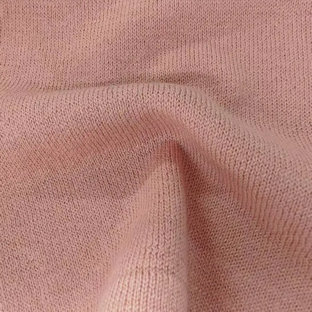 China Yarn for T-shirt (Sweater),Polo T-shirt (Sweater),Hoodie  (Sweater),Dresses (Cardigan Open) (Sweater) Semi-Worsted Spun Regular Yarn BCI Cotton Recycled Polyester Wool pink color buy from China wholesaler bulk order at wholesale price free worldwide shipping Alibaba