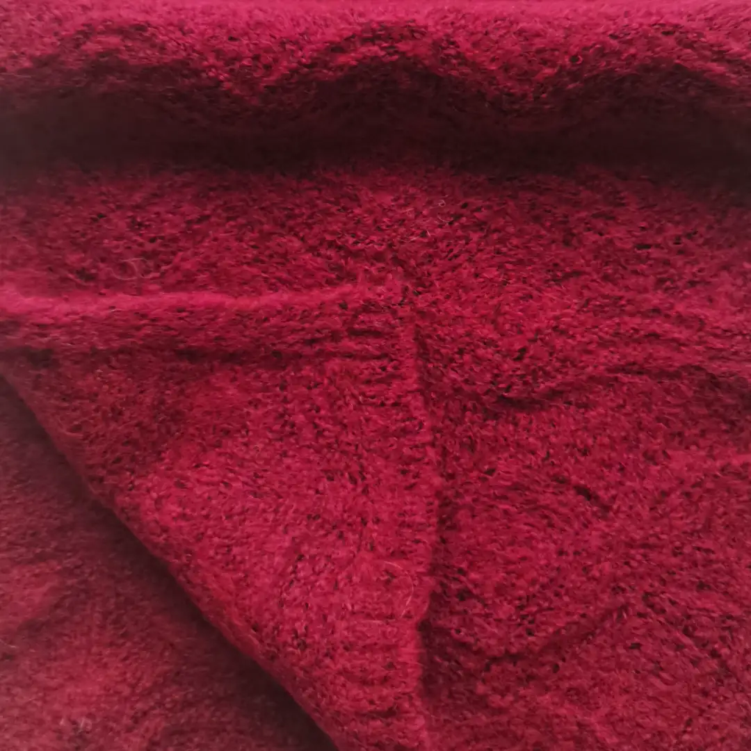 China Yarn for Open Cardigan (Sweater),Full-Zipper Cardigan (Sweater),Half-Zipper Cardigan (Sweater) Mossy Yarn Fancy Yarn Acrylic Polyester Spandex Red color buy from China wholesaler bulk order at wholesale price free worldwide shipping Alibaba