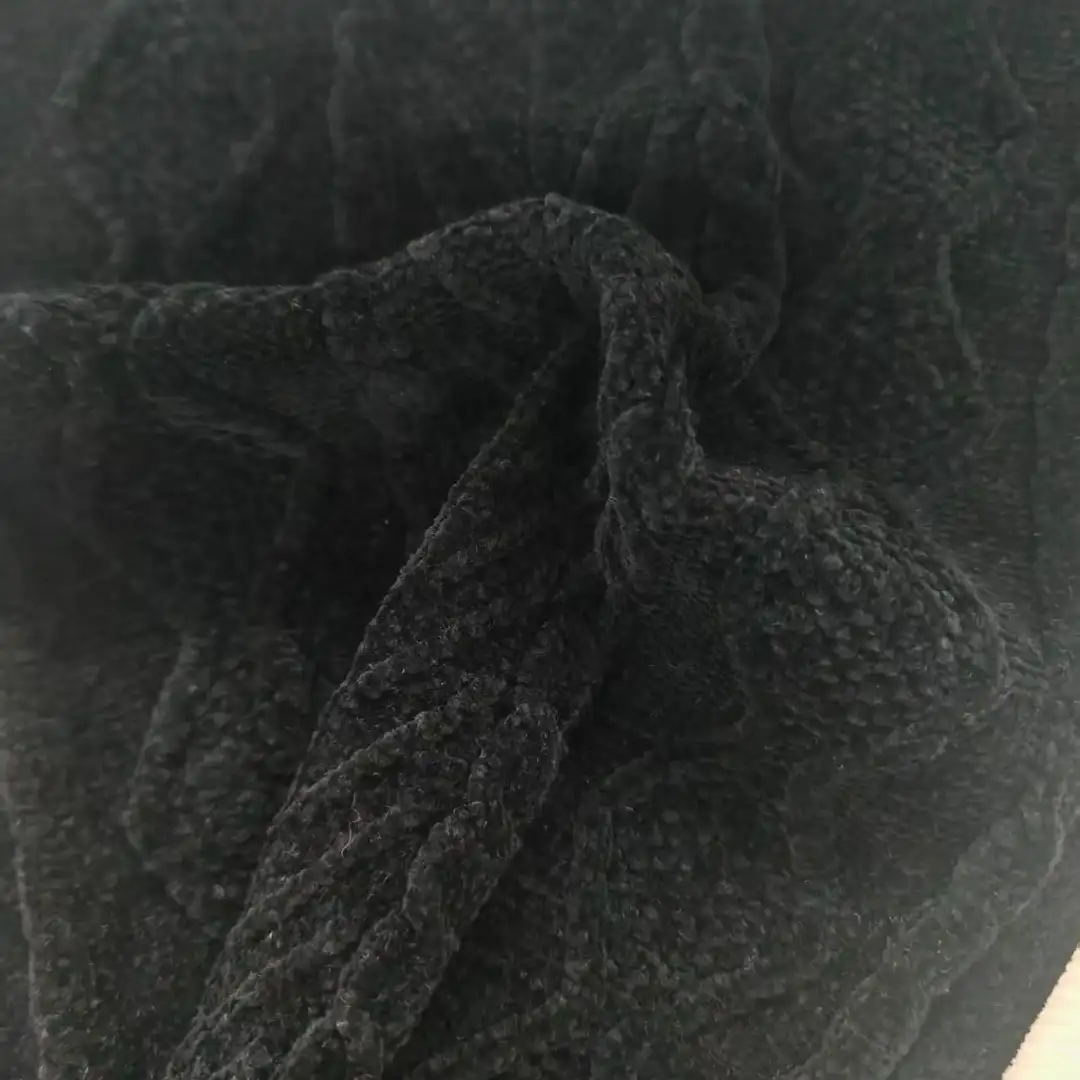 China Yarn for Open Cardigan (Sweater),Full-Zipper Cardigan (Sweater),Half-Zipper Cardigan (Sweater),Shirt Long Sleeve Button (Sweater) Matt Chenille Fancy Yarn Cotton black color buy from China wholesaler bulk order at wholesale price free worldwide shipping Alibaba