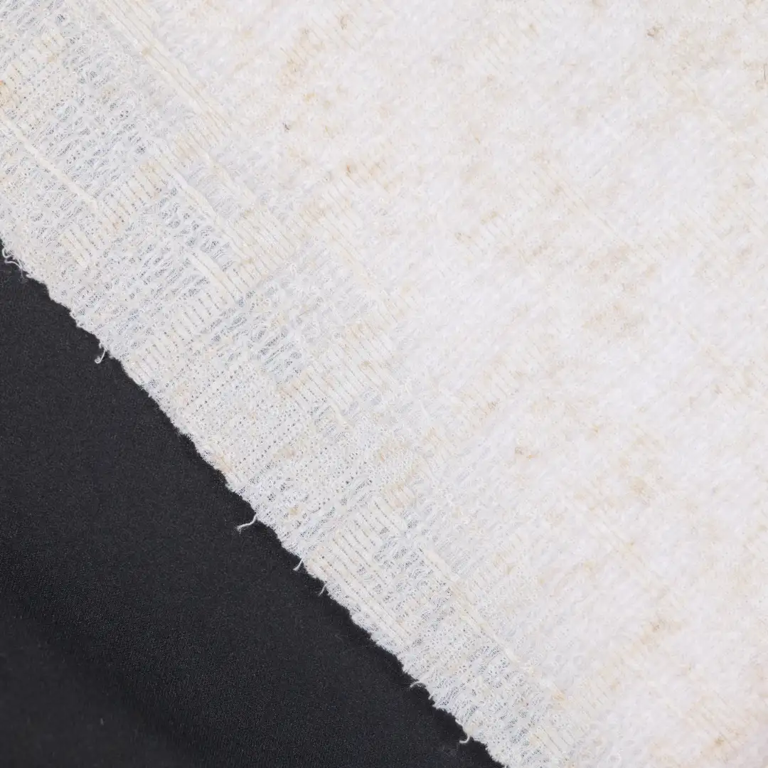 China Fabric for T-Shirt,Polo Shirt,Loungewear Jacquard Knit Fabric Polyester Nylon Lyocell Spandex Beige color buy from China wholesaler bulk order at wholesale price free worldwide shipping Alibaba
