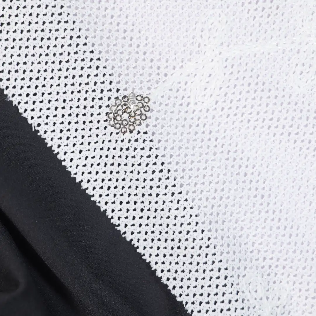 China Fabric for Skirt Mesh Knit Fabric Polyester Cotton beige color buy from China wholesaler bulk order at wholesale price free worldwide shipping Alibaba