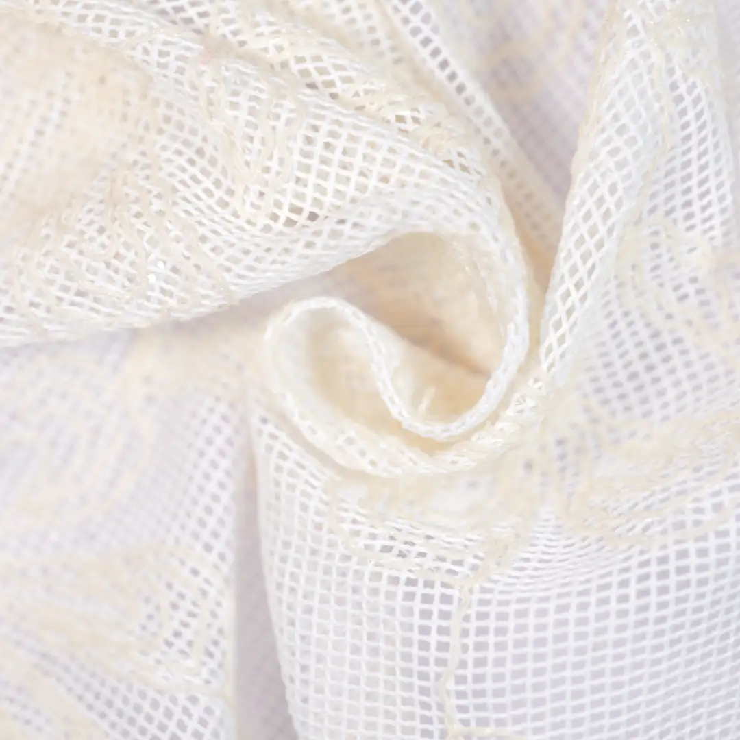 China Fabric for Skirt Mesh Knit Fabric Polyester Cotton beige color buy from China wholesaler bulk order at wholesale price free worldwide shipping Alibaba