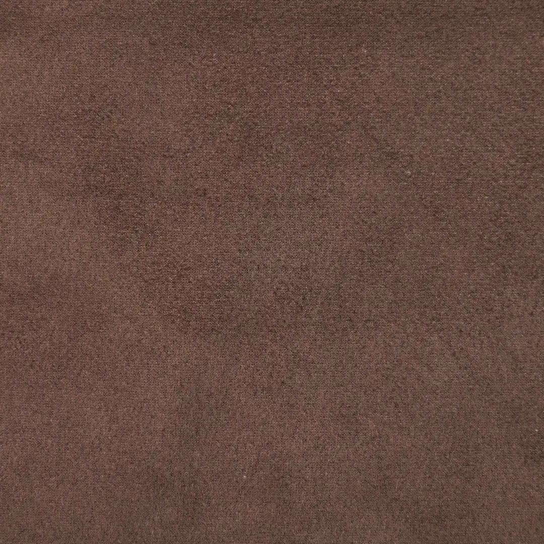China Fabric for Jackets Suede Knit Fabric Polyester Spandex brown color buy from China wholesaler bulk order at wholesale price free worldwide shipping Alibaba