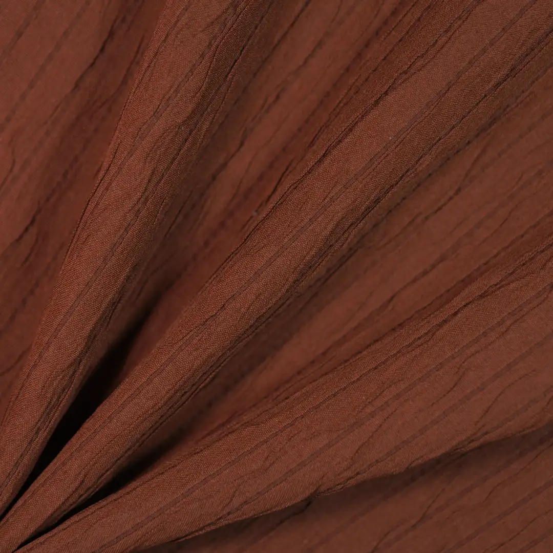 China Fabric for Blazer,Over Shirt Crepe Knit Fabric Polyester brown color buy from China wholesaler bulk order at wholesale price free worldwide shipping Alibaba