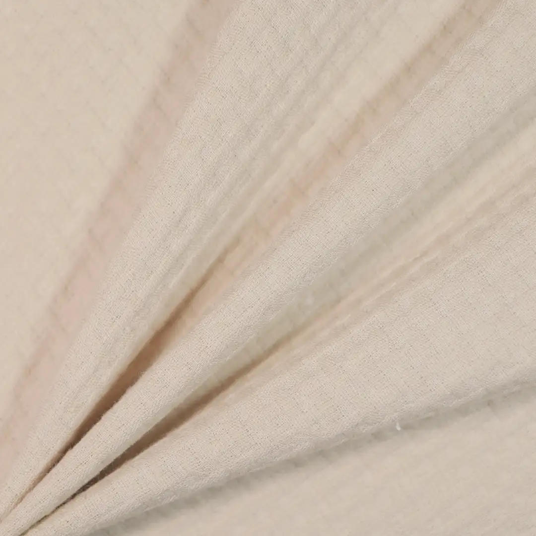 China Fabric for Loungewear Cotton Dobby Natural Woven Fabric Cotton Khaki color buy from China wholesaler bulk order at wholesale price free worldwide shipping Alibaba