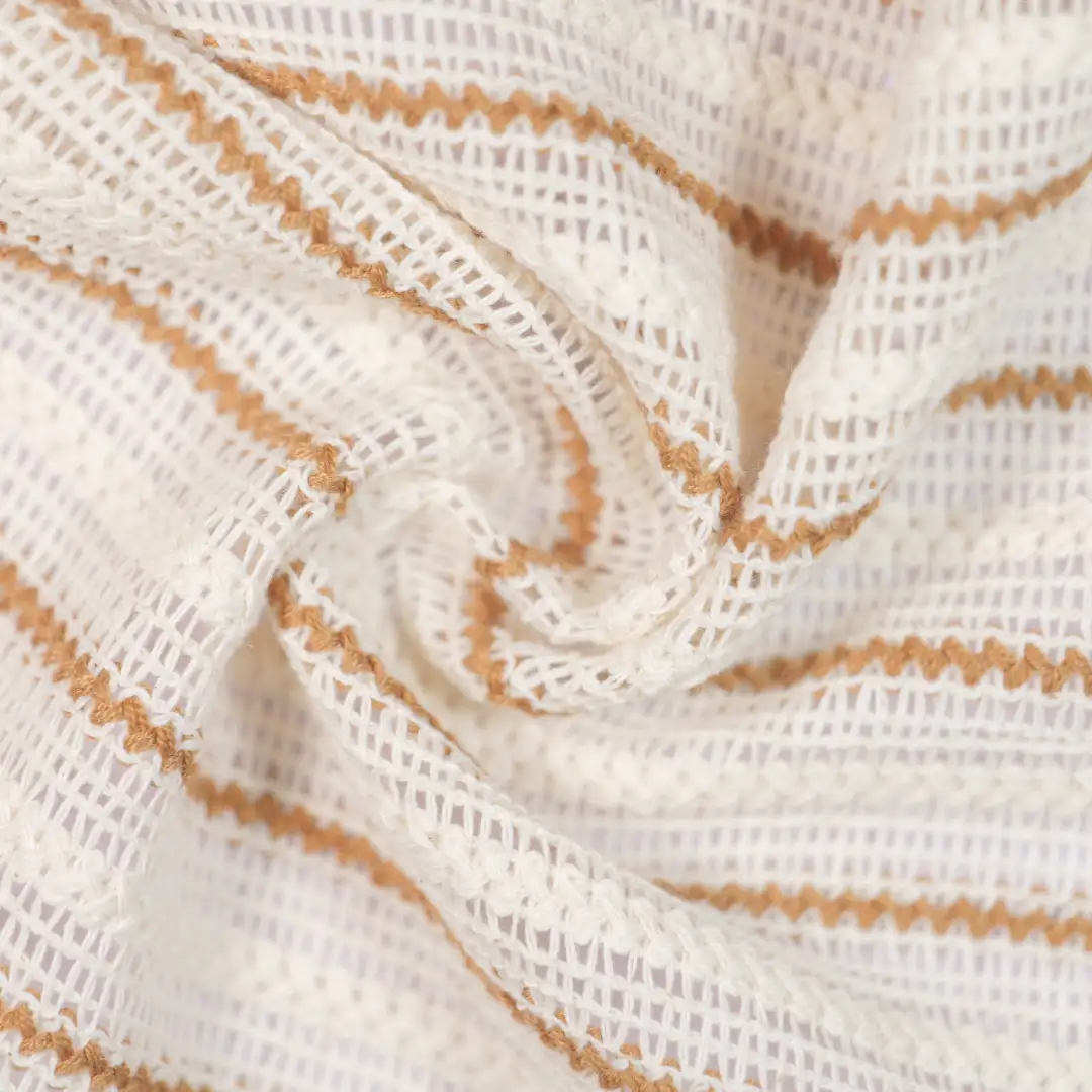 China Fabric for T-Shirt,Polo Shirt Lace Knit Fabric Polyester Cotton Khaki color buy from China wholesaler bulk order at wholesale price free worldwide shipping Alibaba