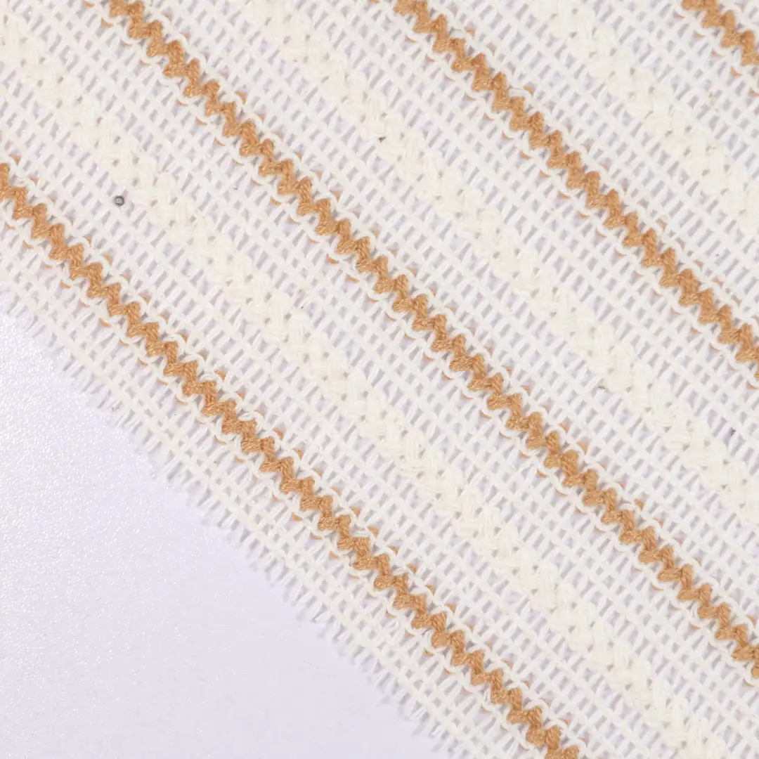 China Fabric for T-Shirt,Polo Shirt Lace Knit Fabric Polyester Cotton Khaki color buy from China wholesaler bulk order at wholesale price free worldwide shipping Alibaba
