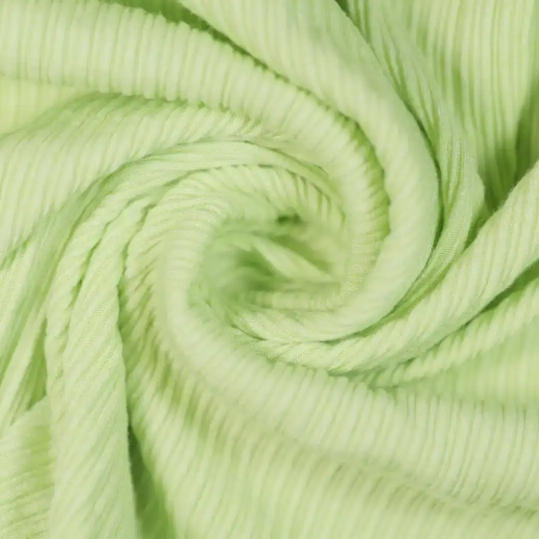 China Fabric for Girls Back Slit Skirt,Mens Baggy Fit Cargo Pants,Womens Asymmetrical Ruffled Skirt,Womens Mid Rise Wide Leg Pants Rib Knit Fabric Rayon Polyester Nylon Spandex green color buy from China wholesaler bulk order at wholesale price free worldwide shipping Alibaba