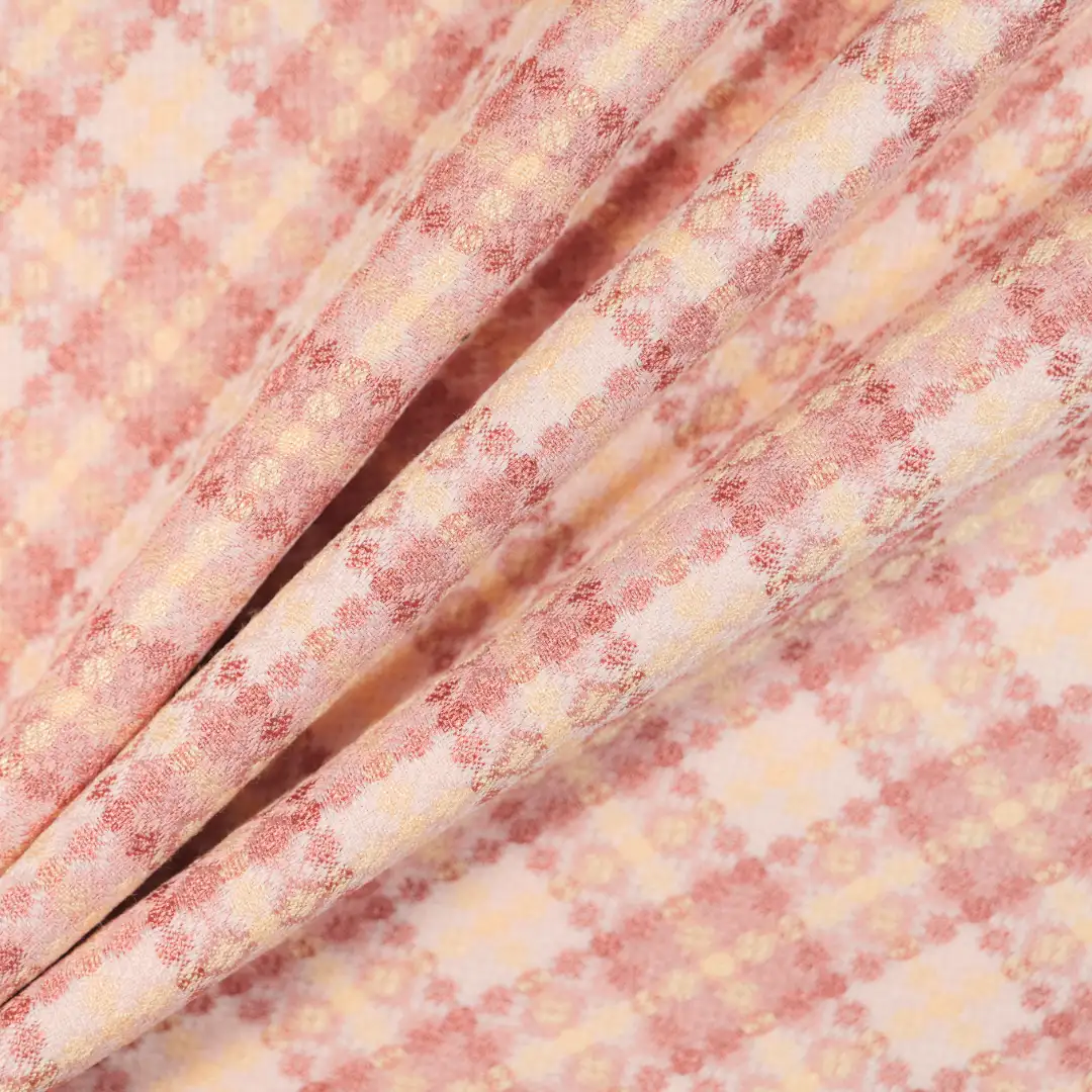 China Fabric for Skirt,Trench Coat,Overcoat Jacquard Woven Blended Fabric Polyester Rayon PINK coffee color buy from China wholesaler bulk order at wholesale price free worldwide shipping Alibaba