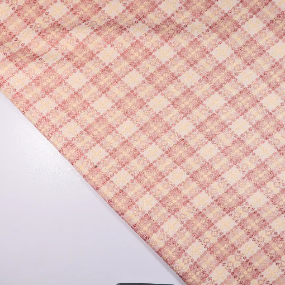 China Fabric for Skirt,Trench Coat,Overcoat Jacquard Woven Blended Fabric Polyester Rayon PINK coffee color buy from China wholesaler bulk order at wholesale price free worldwide shipping Alibaba