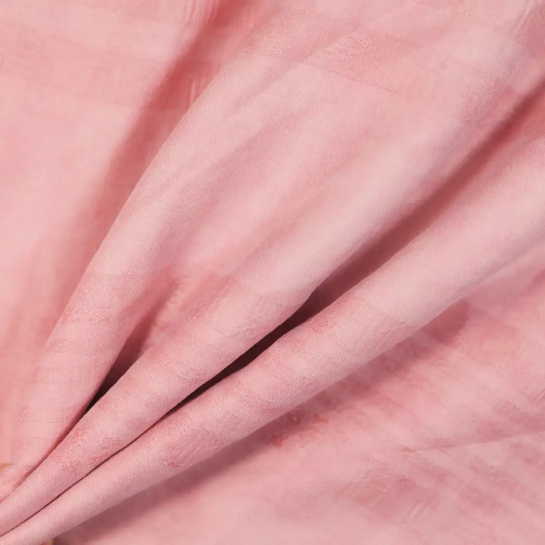 China Fabric for Skirt,Backless Beach Dress Jacquard Woven Blended Fabric Tencel Nylon Silk Dusty Pink color buy from China wholesaler bulk order at wholesale price free worldwide shipping Alibaba