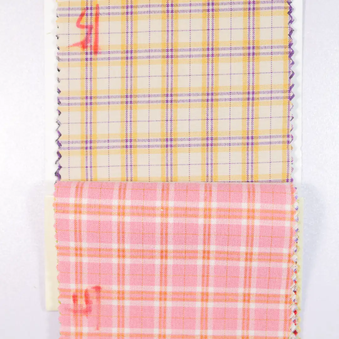 China Fabric for Jackets,Overcoat Yarn Dyed Check Woven Blended Fabric Polyester Rayon Spandex yellow color buy from China wholesaler bulk order at wholesale price free worldwide shipping Alibaba
