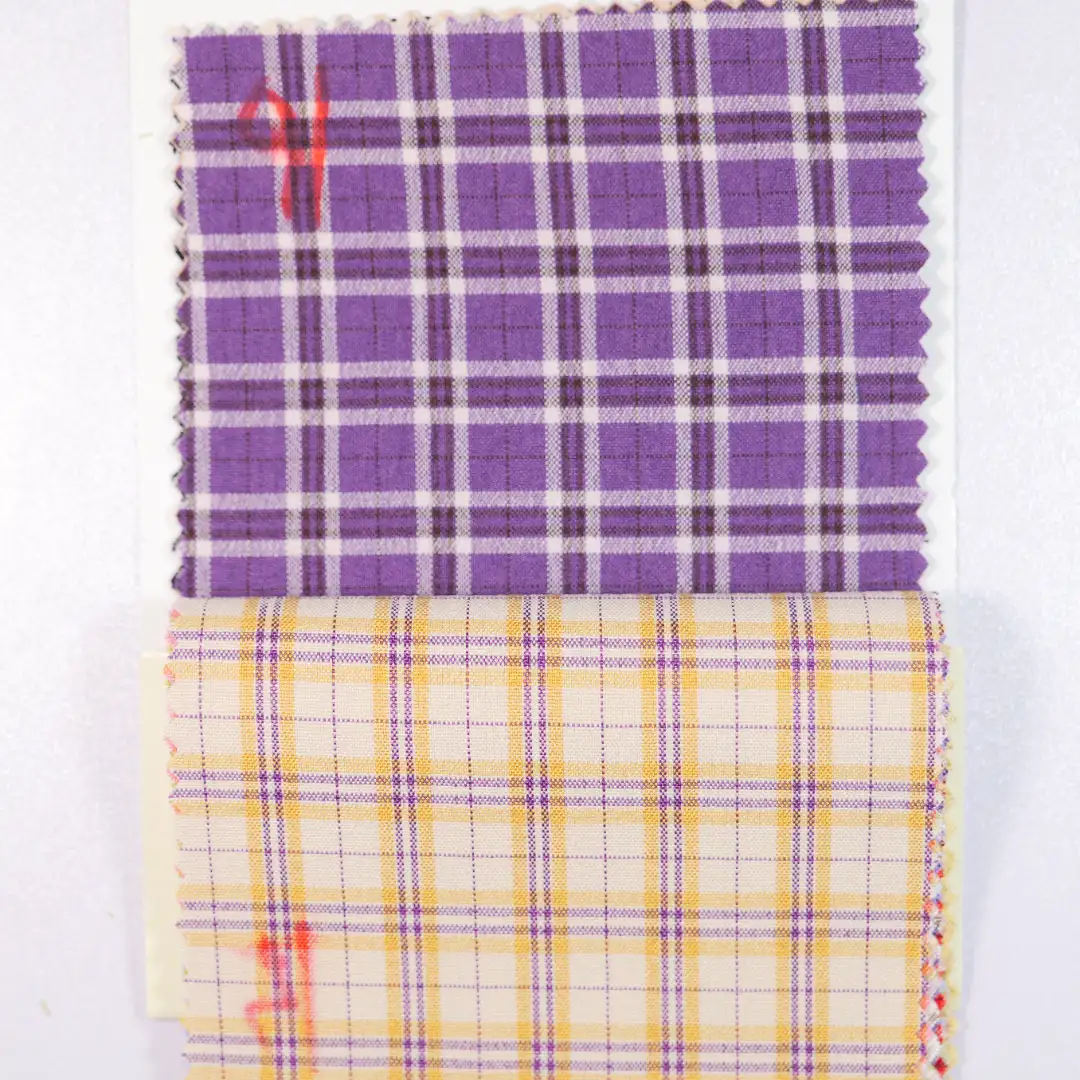 China Fabric for Jackets,Overcoat Yarn Dyed Check Woven Blended Fabric Polyester Rayon Spandex yellow color buy from China wholesaler bulk order at wholesale price free worldwide shipping Alibaba