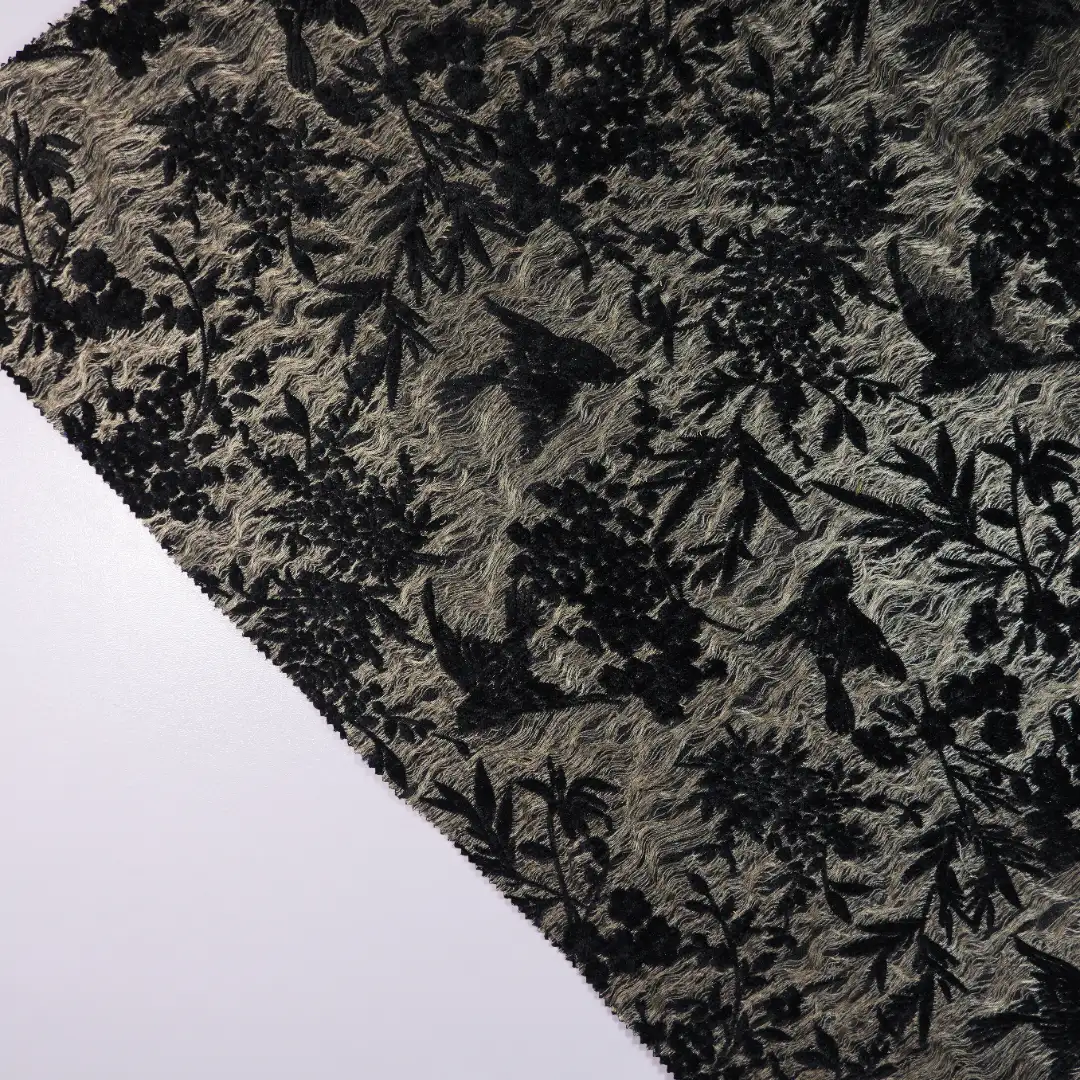 China Fabric for Skirt,Strap Midi Dress Jacquard Woven Blended Fabric Acrylic Cashmere Like PET Rayon Nylon Metallic Gold BLACK color buy from China wholesaler bulk order at wholesale price free worldwide shipping Alibaba