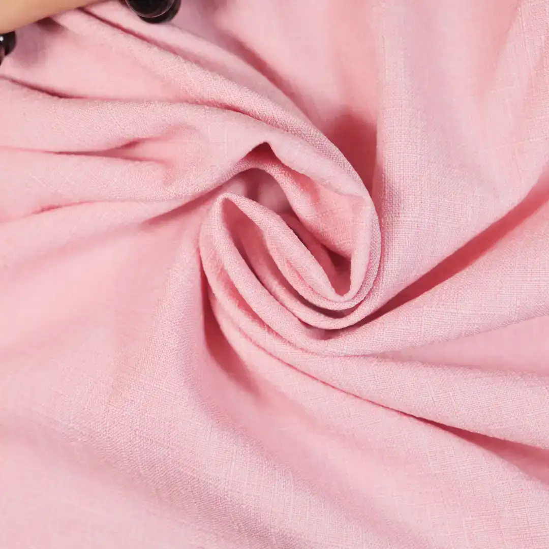 China Fabric for Jackets,Trench Coat Polyester Dobby Synthetic Woven Fabric Polyester pink color buy from China wholesaler bulk order at wholesale price free worldwide shipping Alibaba