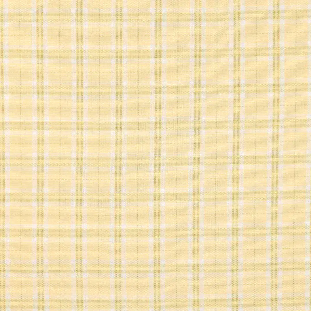 China Fabric for Shirt,Cropped V-Neck Shirt,Tier Midi Shirt Dress Yarn Dyed Check Woven Blended Fabric Polyester Rayon Spandex yellow color buy from China wholesaler bulk order at wholesale price free worldwide shipping Alibaba