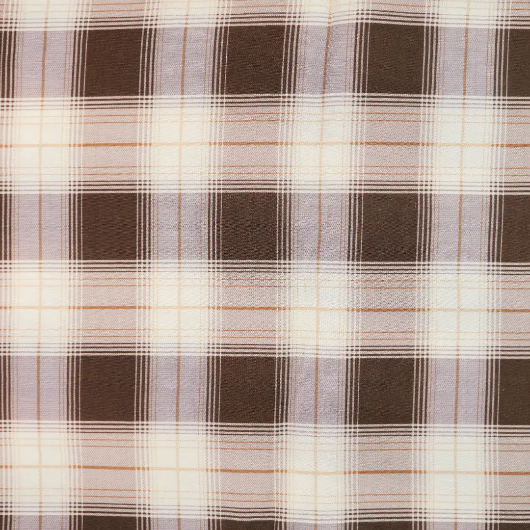 China Fabric for Shirt,Skirt,Backless Beach Dress Yarn Dyed Check Woven Blended Fabric Tencel Linen WHITE COFFEE color buy from China wholesaler bulk order at wholesale price free worldwide shipping Alibaba
