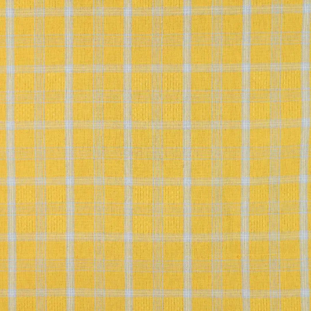 China Fabric for Shirt,Skirt Yarn Dyed Check Woven Blended Fabric Synthetic Silk Cotton yellow color buy from China wholesaler bulk order at wholesale price free worldwide shipping Alibaba