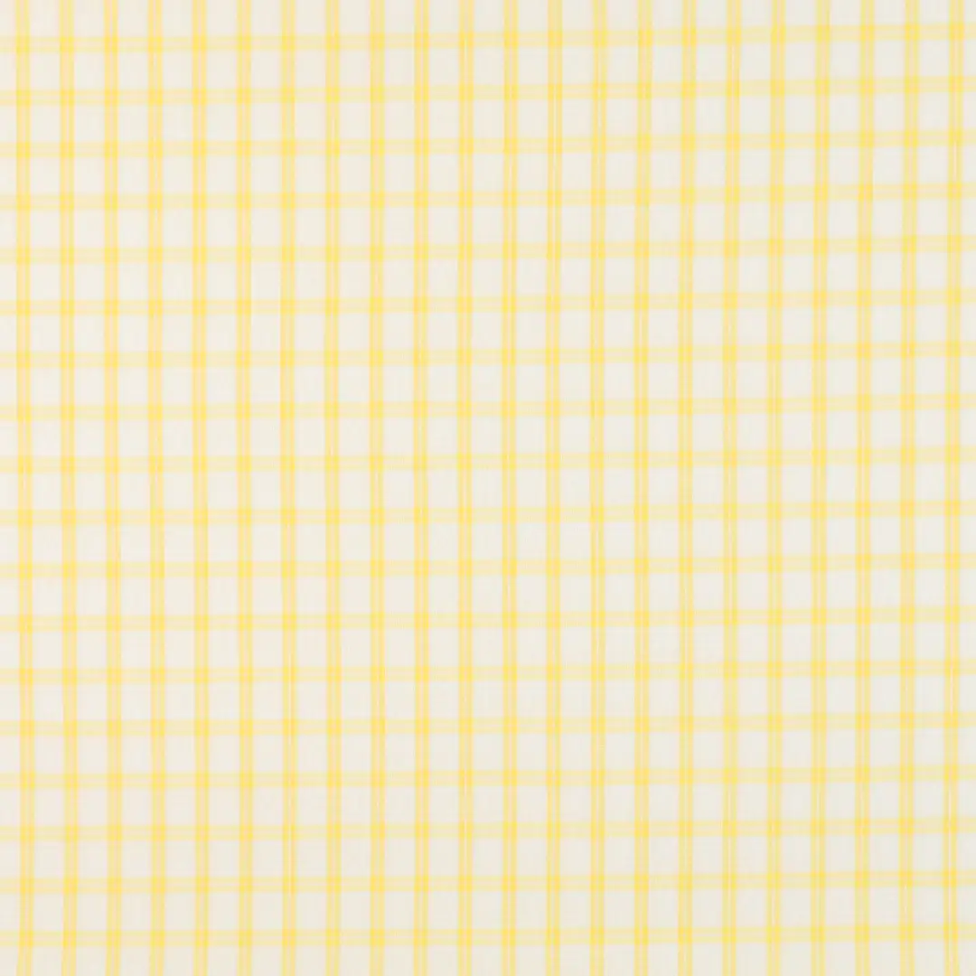 China Fabric for Shirt,French Ruffle Collar Shirt,V-Neck Short Sleeve Shirt V Yarn Dyed Check Woven Blended Fabric Polyester Cotton Spandex yellow color buy from China wholesaler bulk order at wholesale price free worldwide shipping Alibaba