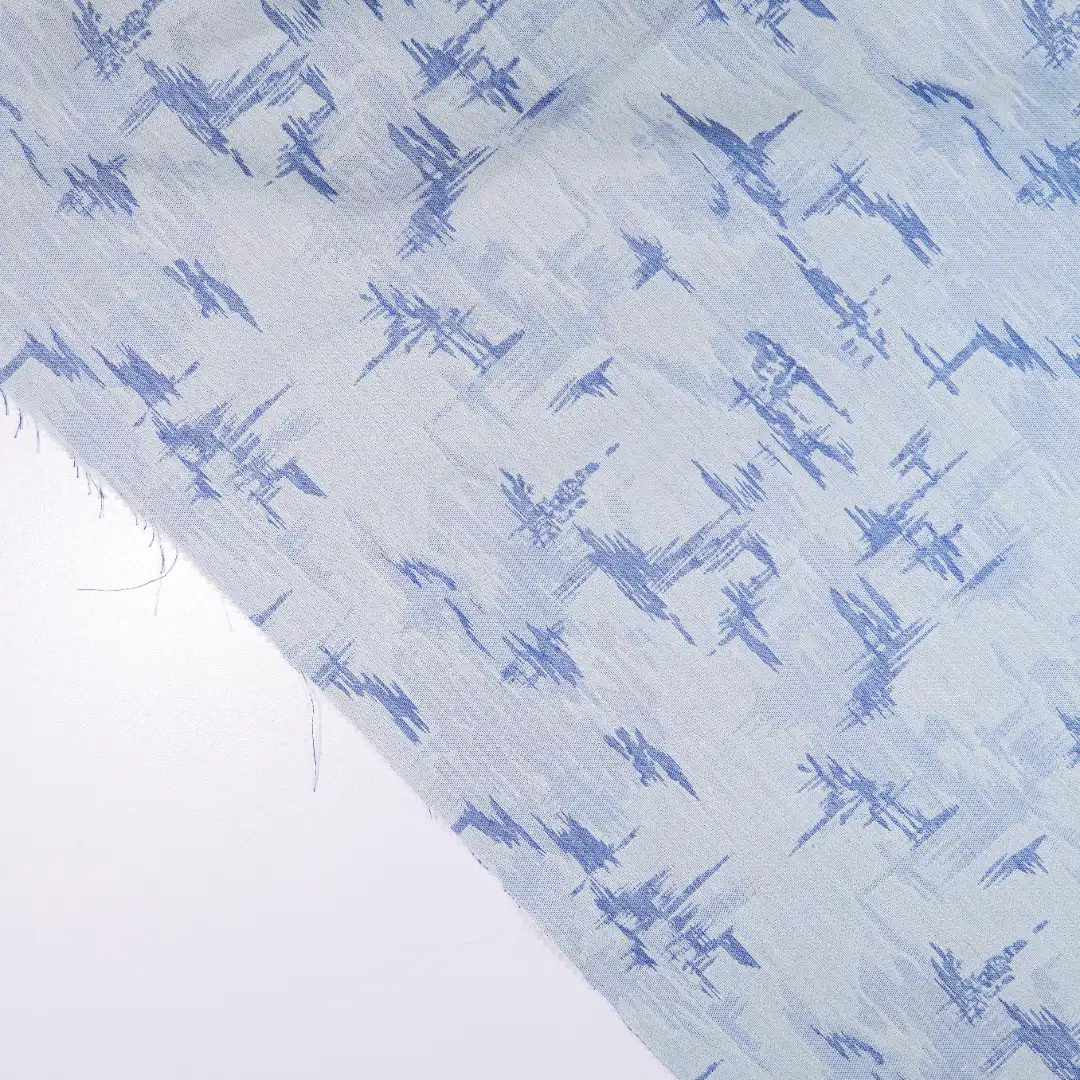 China Fabric for Pants,Skirt,Backless Beach Dress Twill Woven Blended Fabric Polyester Rayon Linen blue color buy from China wholesaler bulk order at wholesale price free worldwide shipping Alibaba