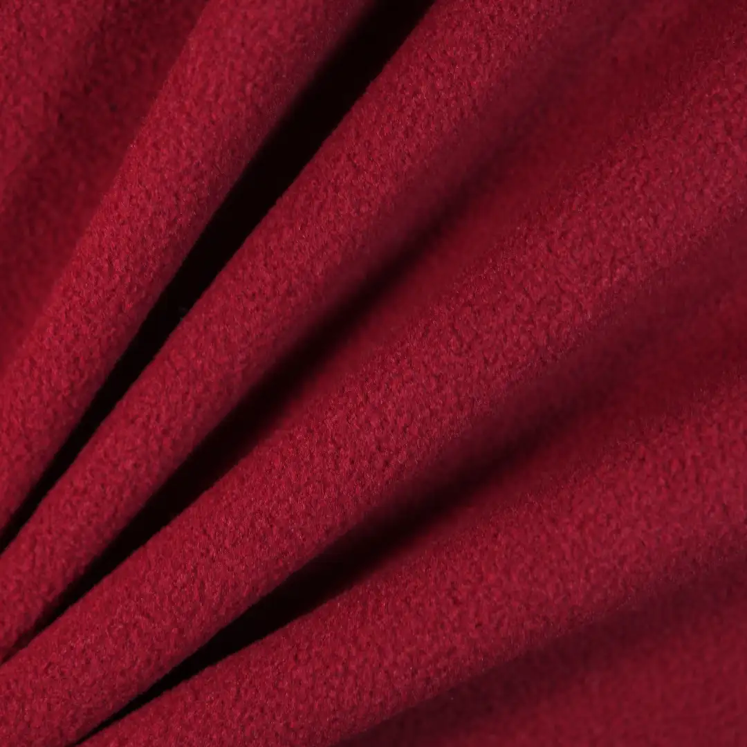 China Fabric for Blouse,Hoodie Polar Fleece Knit Fabric Polyester RED color buy from China wholesaler bulk order at wholesale price free worldwide shipping Alibaba