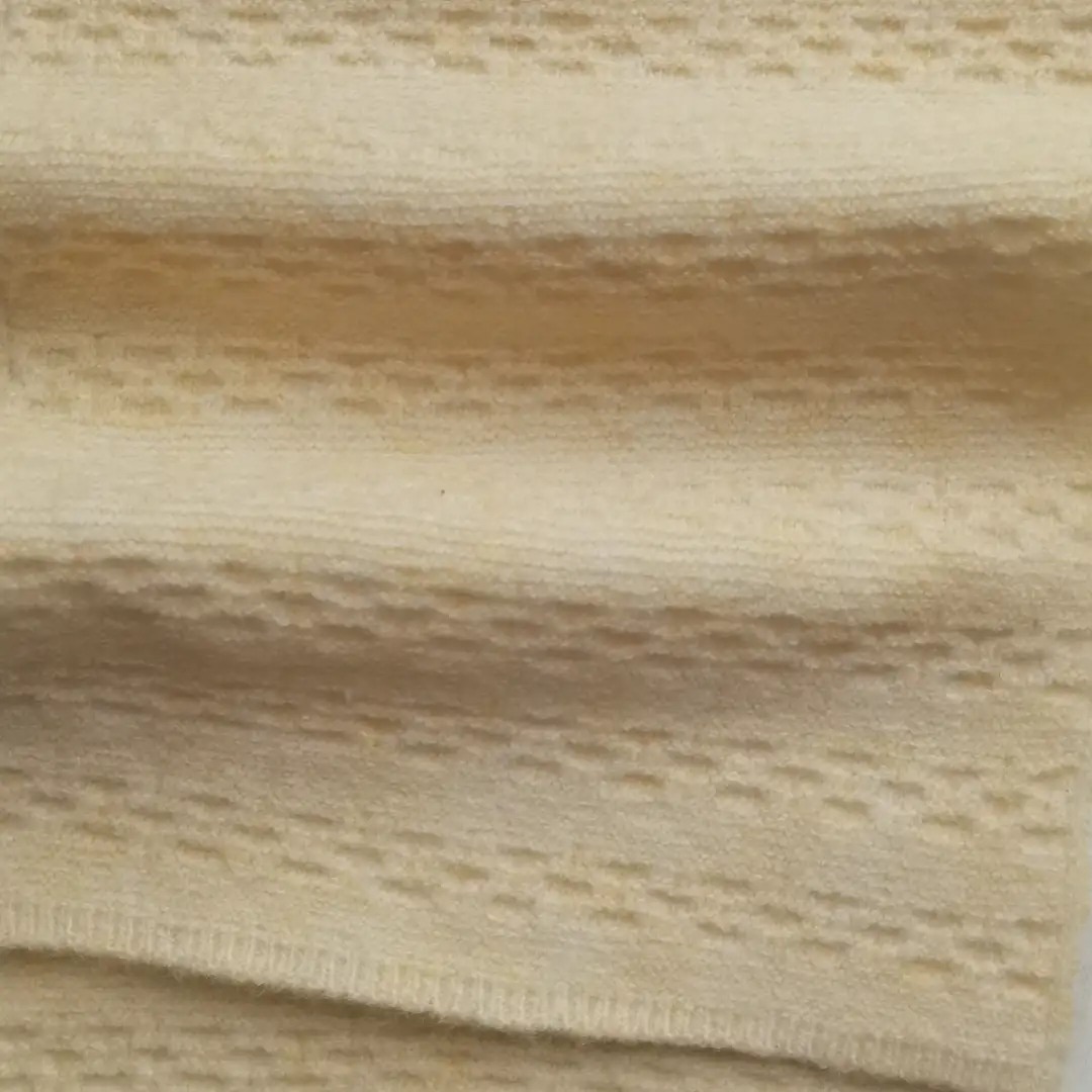 China Yarn for Ladies Vest (Sweater),Open Cardigan (Sweater),Round Neck Pullover (Sweater),Crew Neck Pullover (Sweater),Kids Scalloped Hemline Vest (Sweater),V-Neck Button Down Vest (Sweater) Mossy Yarn Fancy Yarn Recycled Polyester Acrylic Wool Spandex Butter Yellow  Mel color buy from China wholesaler bulk order at wholesale price free worldwide shipping Alibaba