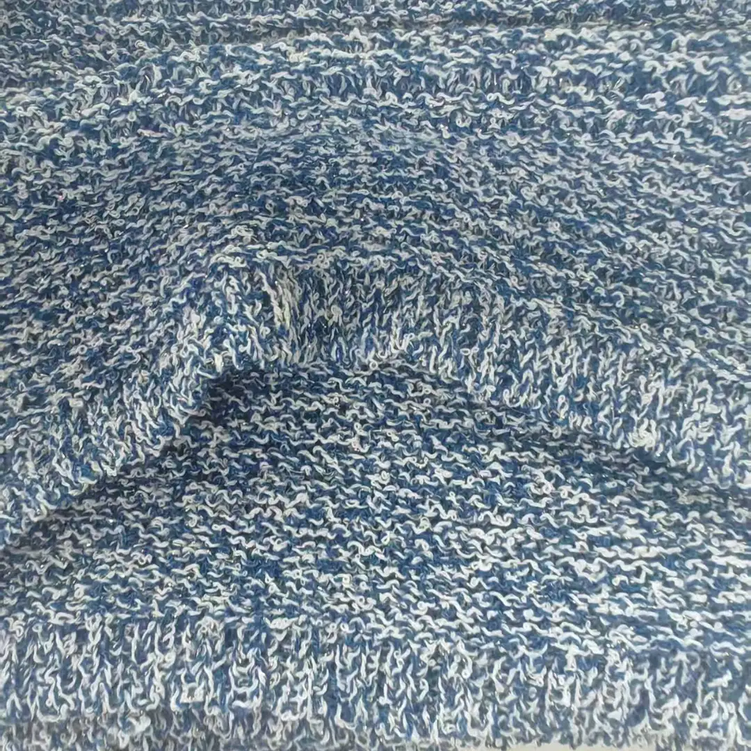 China Yarn for Full-Zipper Cardigan (Sweater),Half-Zipper Cardigan (Sweater),T-shirt (Sweater),Polo T-shirt (Sweater) Knot Yarn Fancy Yarn Polyester Sequin Blue color buy from China wholesaler bulk order at wholesale price free worldwide shipping Alibaba