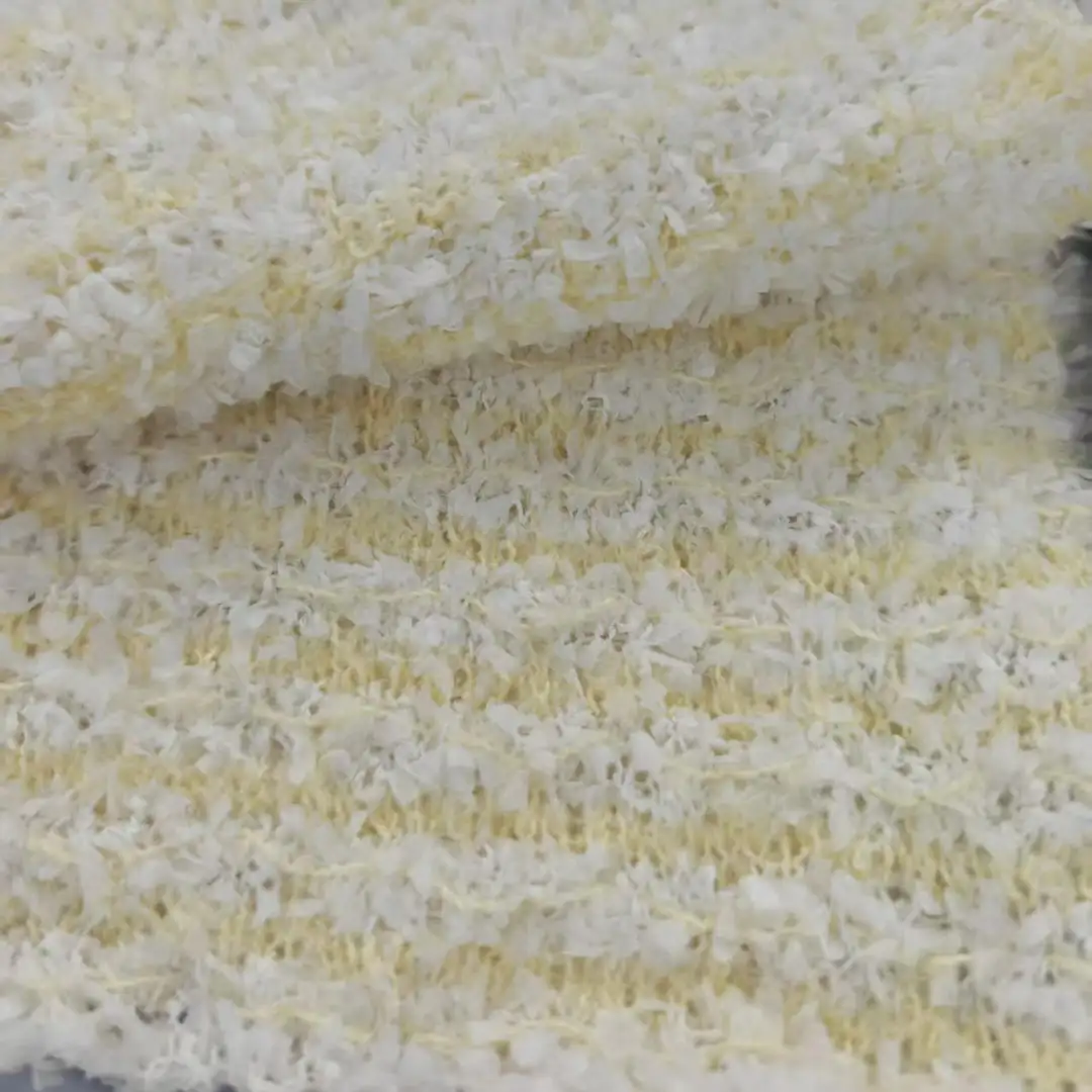 China Yarn for Patch Pocket Short Sleeve Cardigan (Sweater),Kids Scallop Trims Dress (Sweater),Kids Scalloped Cami Top (Sweater),Buttonless Cardigan (Sweater) Boucle Yarn Fancy Yarn Polyester Neon color buy from China wholesaler bulk order at wholesale price free worldwide shipping Alibaba